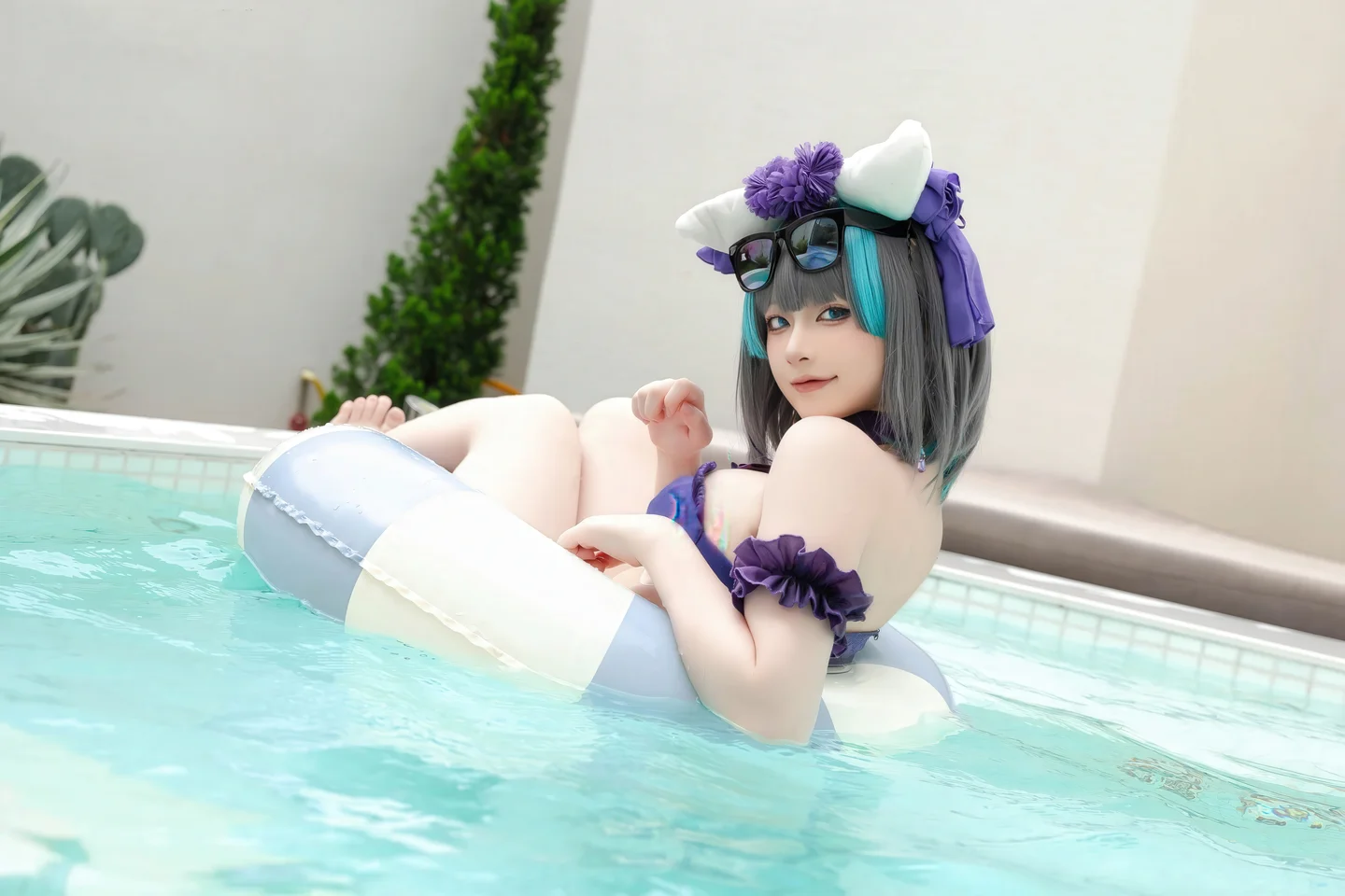 屿鱼 - No.064 柴郡泳装 [29P-236MB] tg@simisebaisi 【丝足阁】013.webp